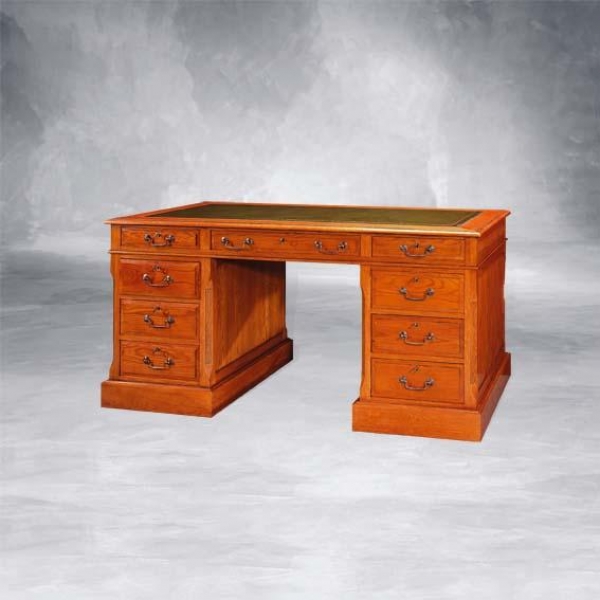 31901L KLEINER SCHREIBTISCH MIT LEDERSCHREIBFLÄCHE